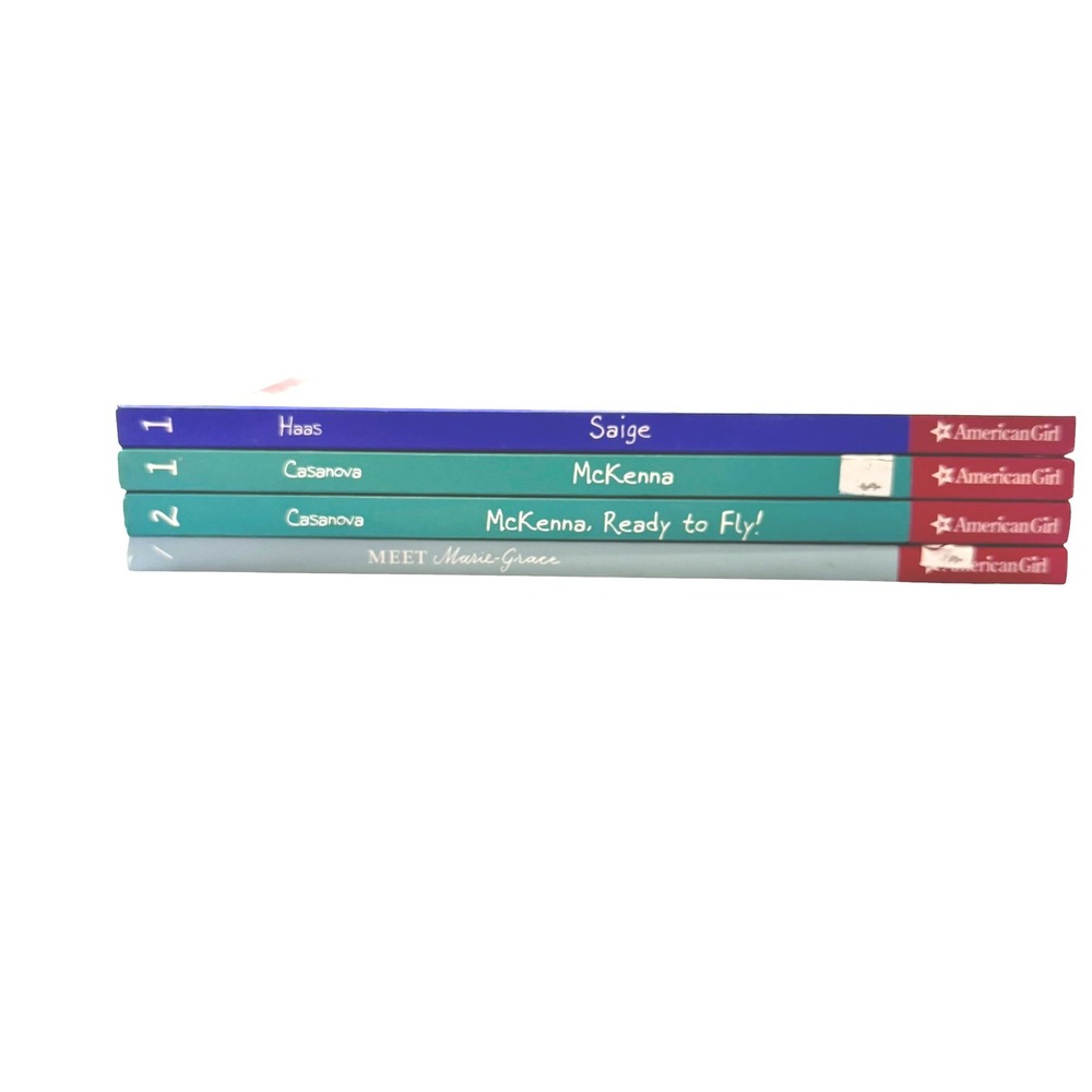 American Girl Book Lot of 4 Saige McKenna Ready to Fly Meet Marie Grace